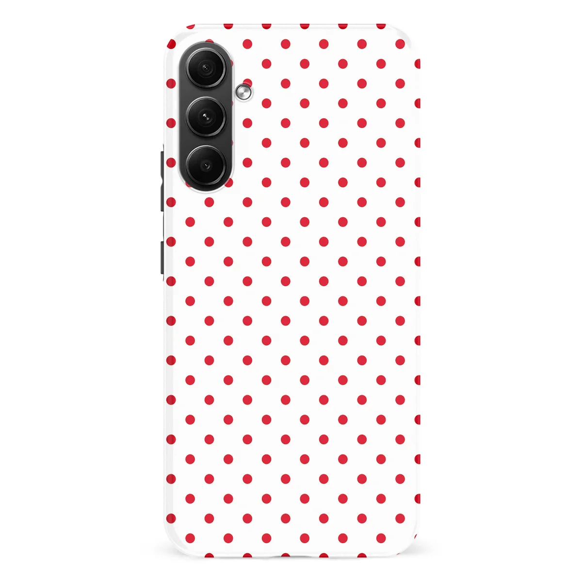 Polka Dots - Cherry Dots - White/Red case for Galaxy A54 - Image 1