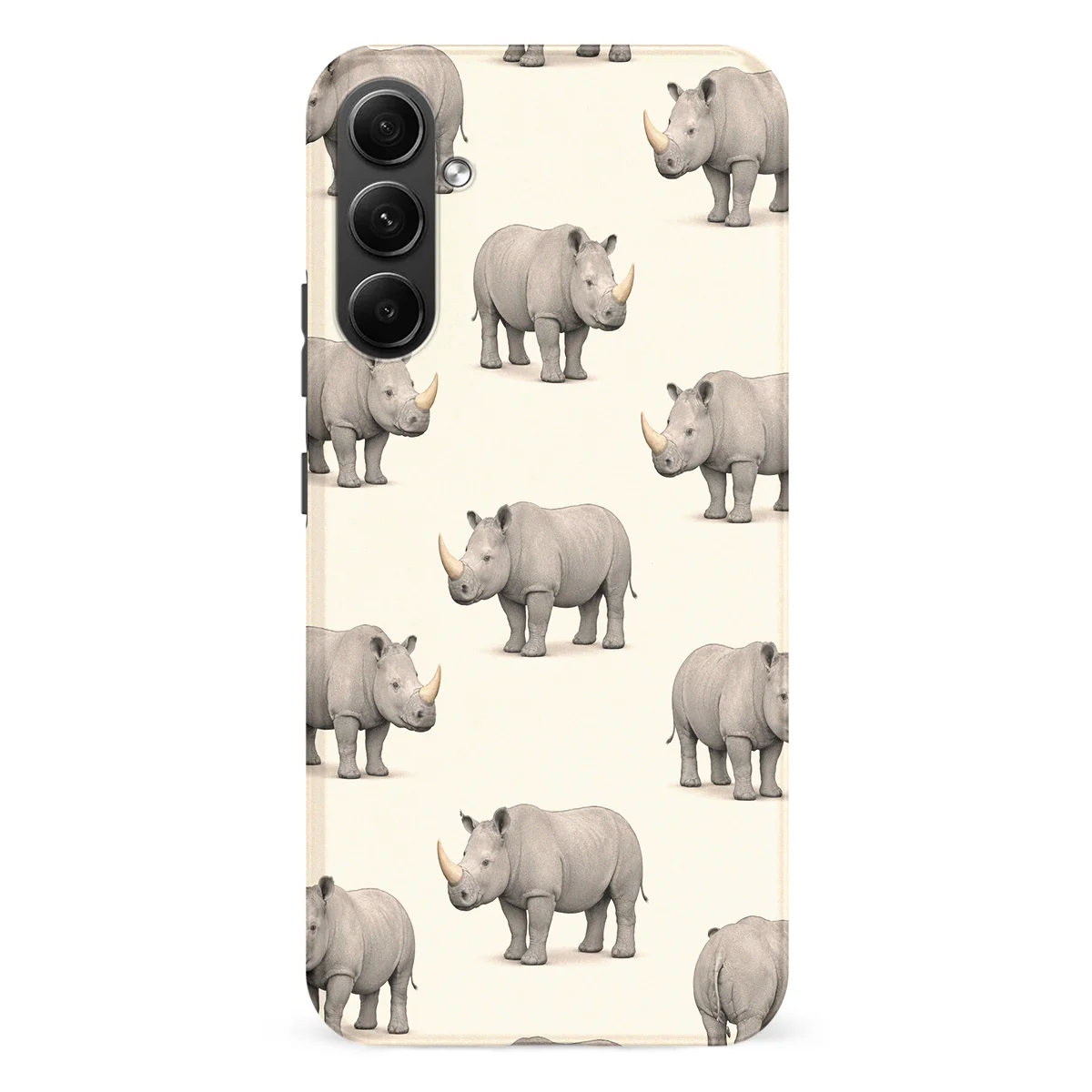 Safari - Neushoorn - White/Grey case for Galaxy A54 - Image 1