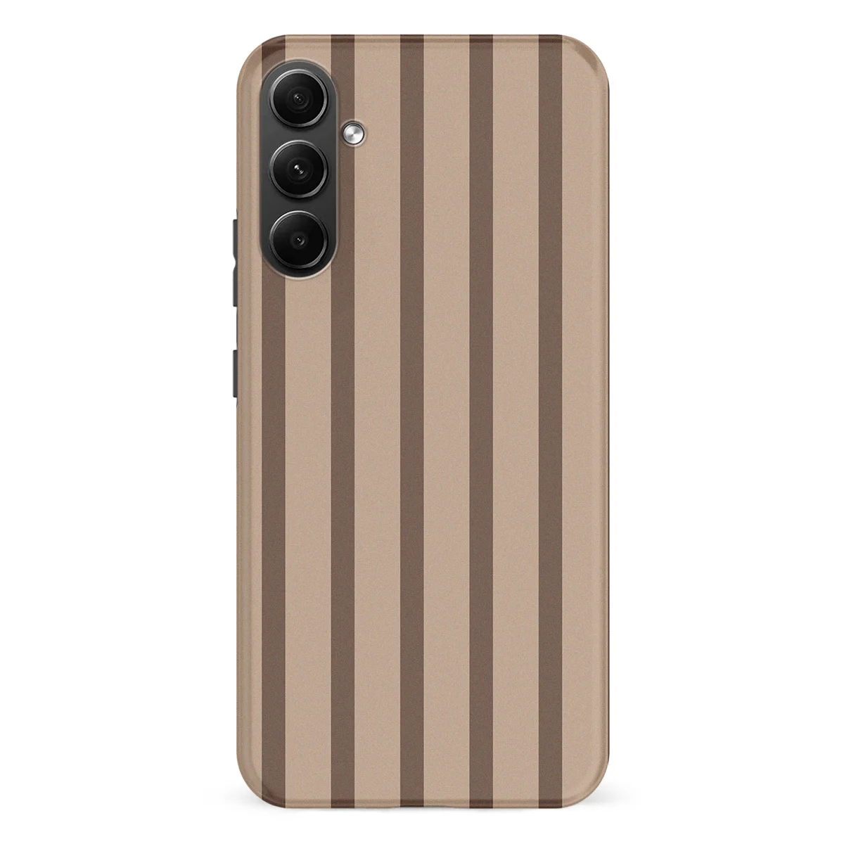 Stripes - Truffle Touch - Brown case for Galaxy A54 - Image 1