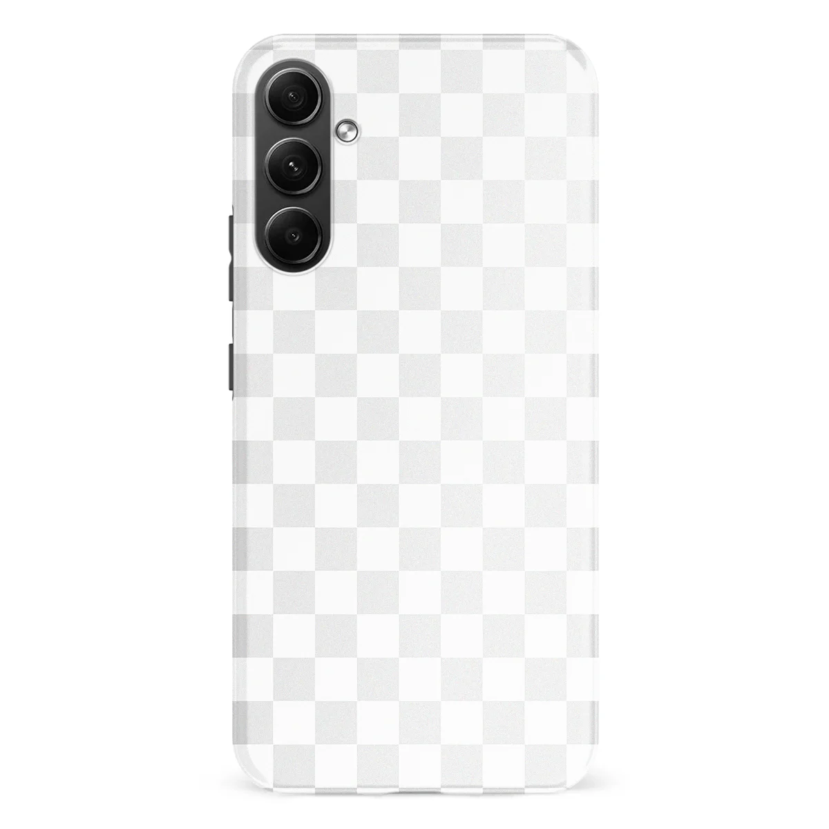 Tiny Squares - Ivory Squares - White/Grey case for Galaxy A54 - Image 1