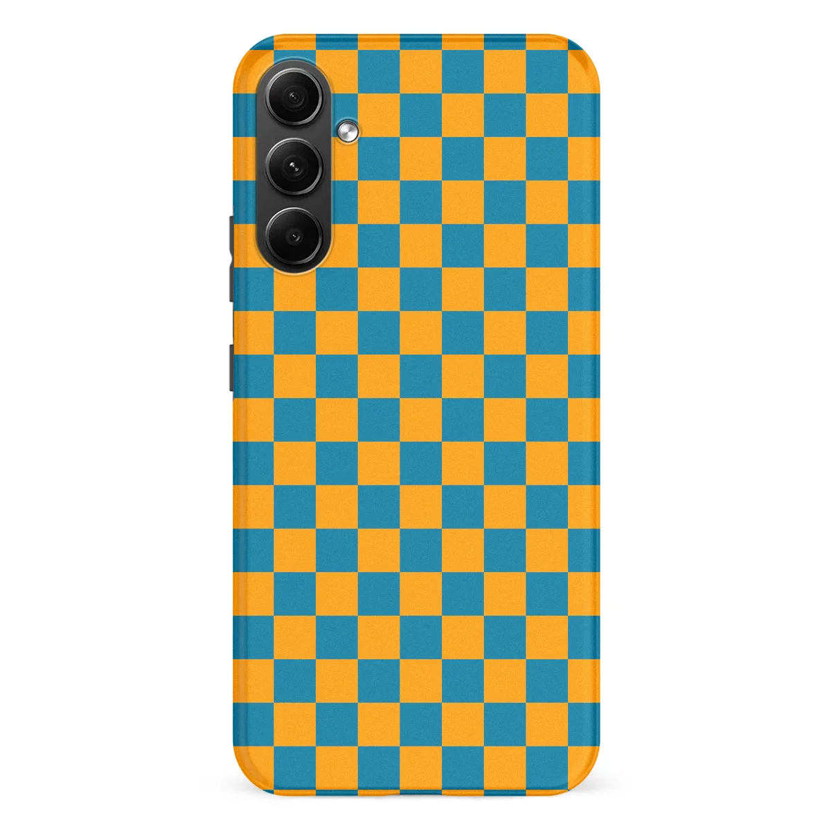 Tiny Squares - Petrol Pop - Orange/Blue/Multicolor case for Galaxy A54 - Image 1