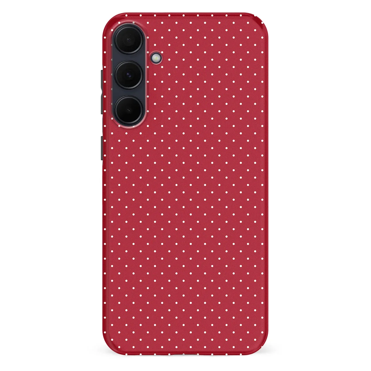 Micro Polka - Red Velvet - Red case for Galaxy A55 - Image 1