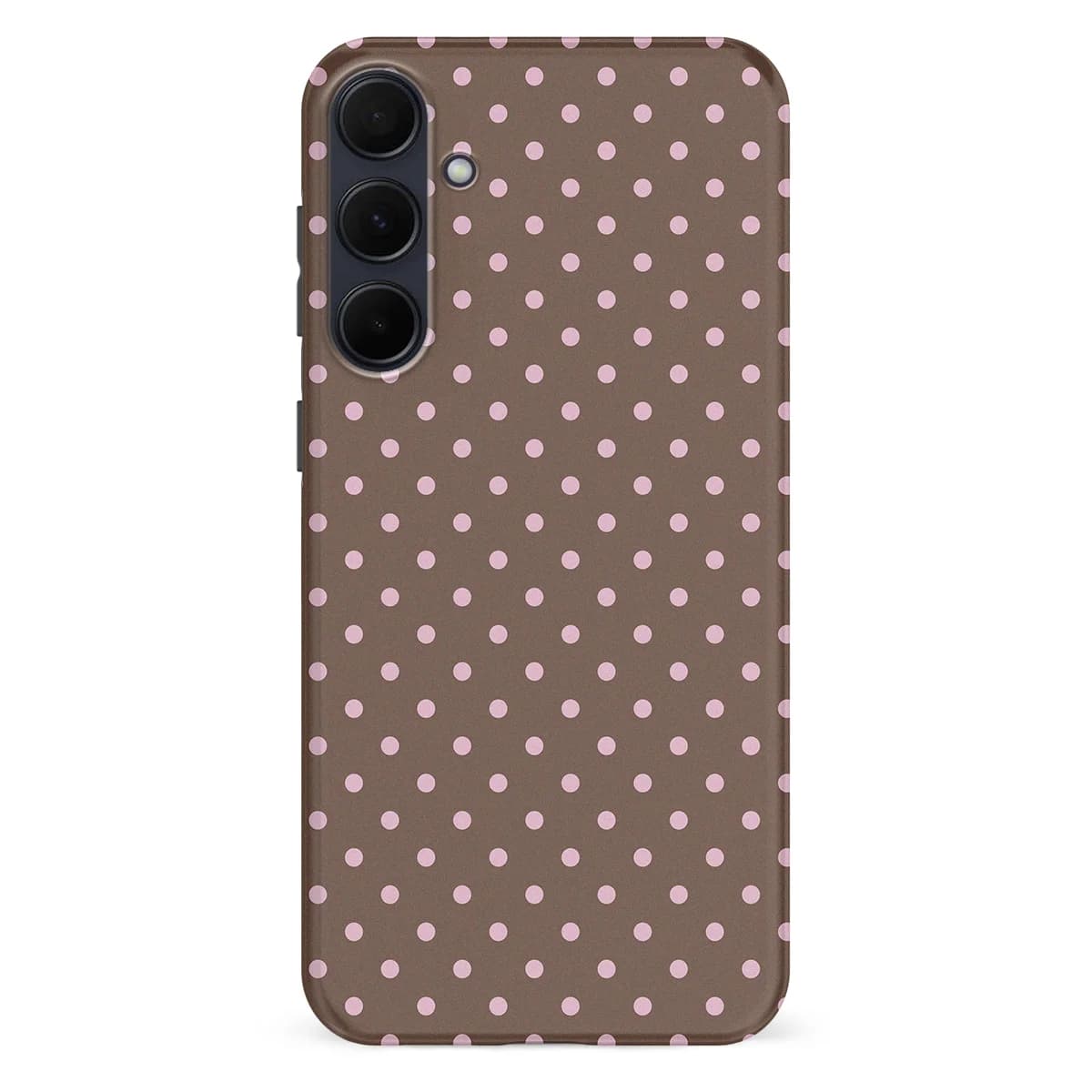 Polka Dots - Choco Blush - Brown/Pink for Galaxy A55