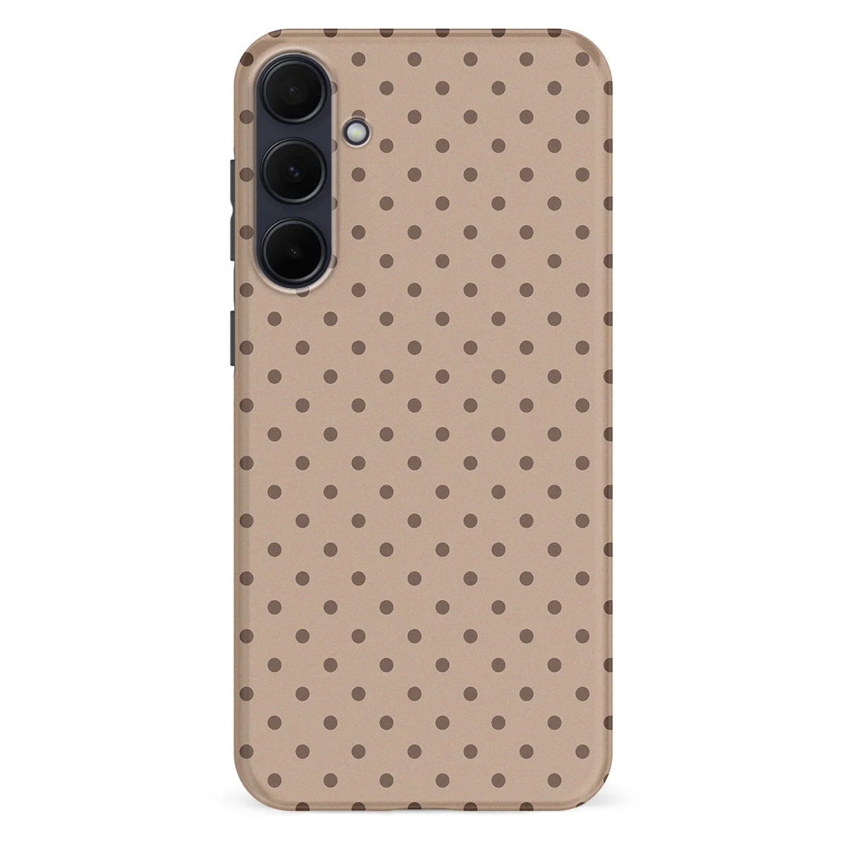 Polka Dots - Sandstone Dots - Brown/Brown case for Galaxy A55 - Image 1