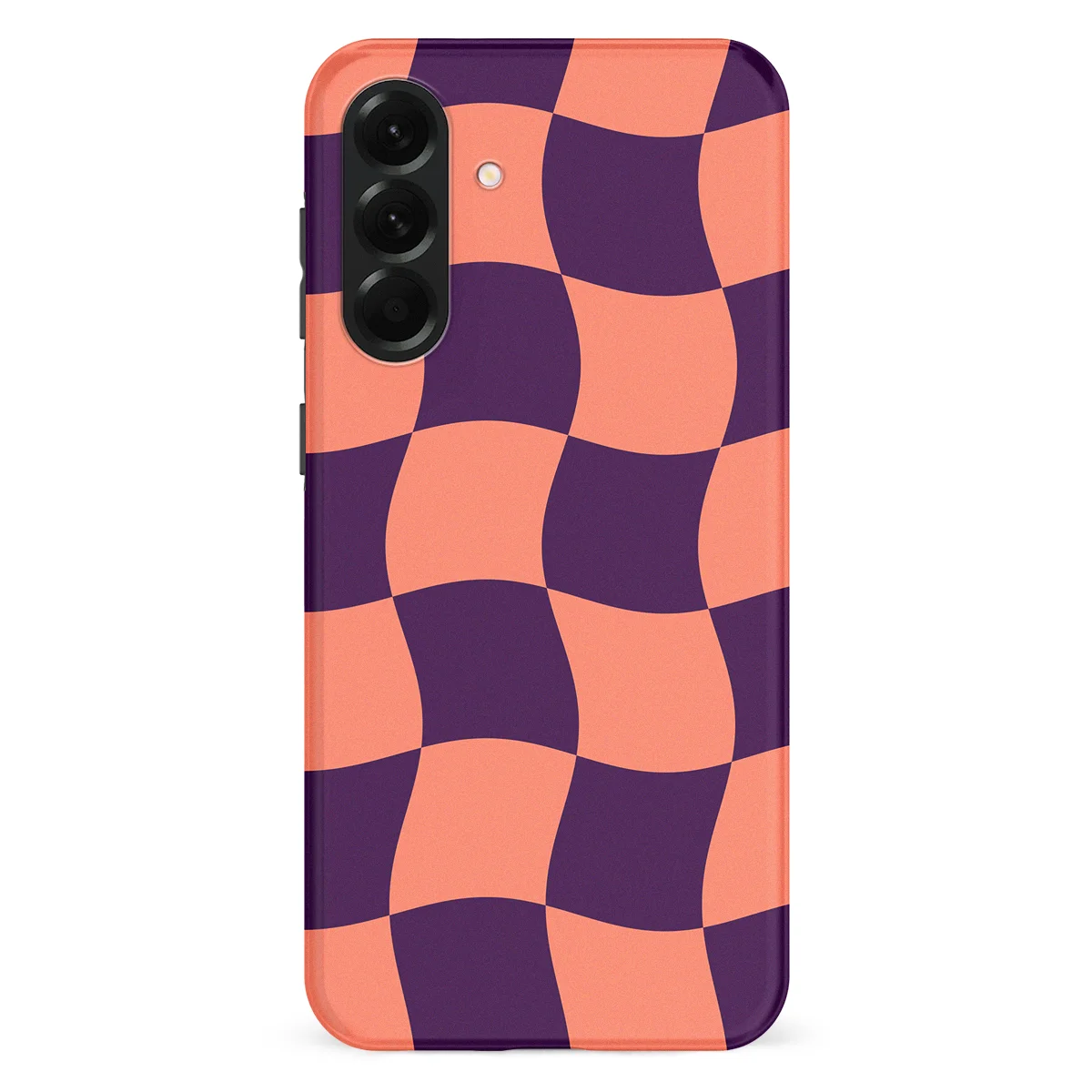 Checkered Warp - Check Flame - Purple/Pink/Multicolor case for Galaxy A56 - Image 1