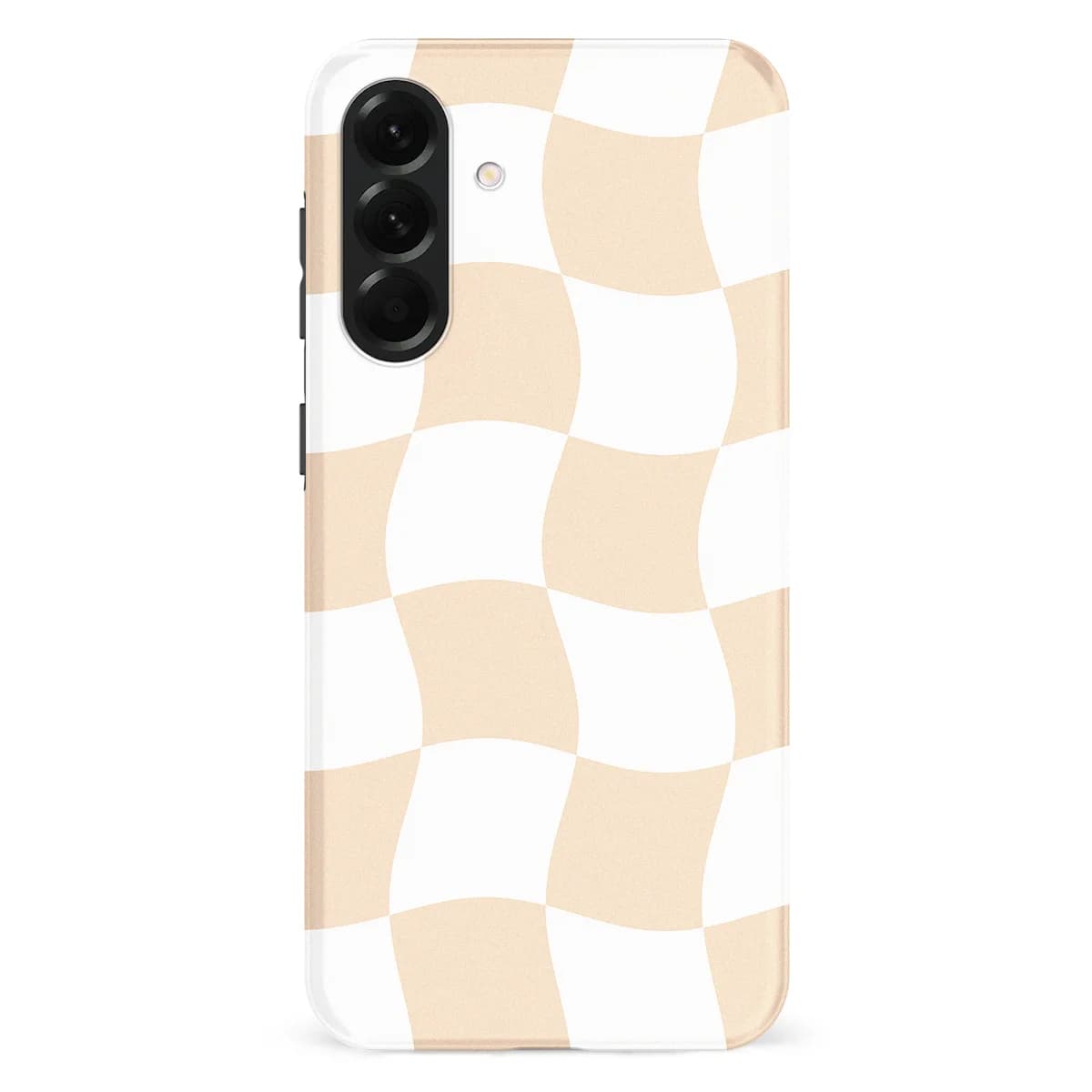 Checkered Warp - Linen Grid - Brown/White/Multicolor for Galaxy A56