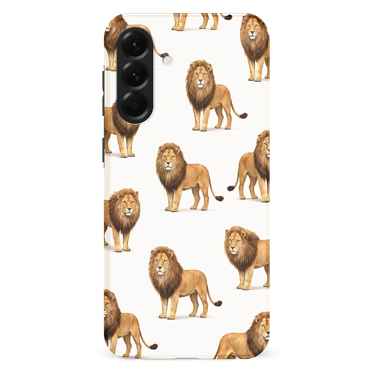 Safari - Leeuw - White/Yellow case for Galaxy A56 - Image 1