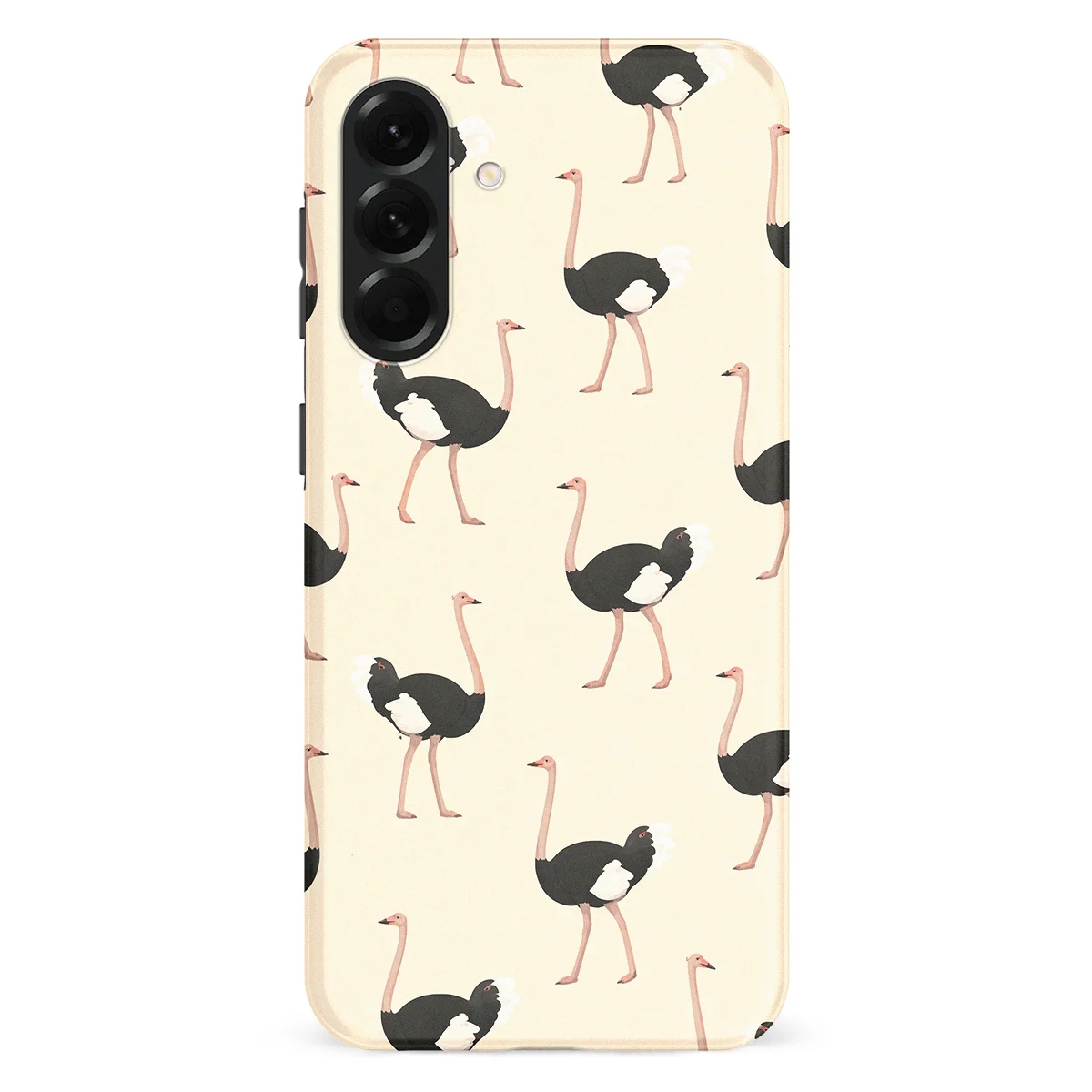 Safari - Struisvogel - White/Black case for Galaxy A56 - Image 1