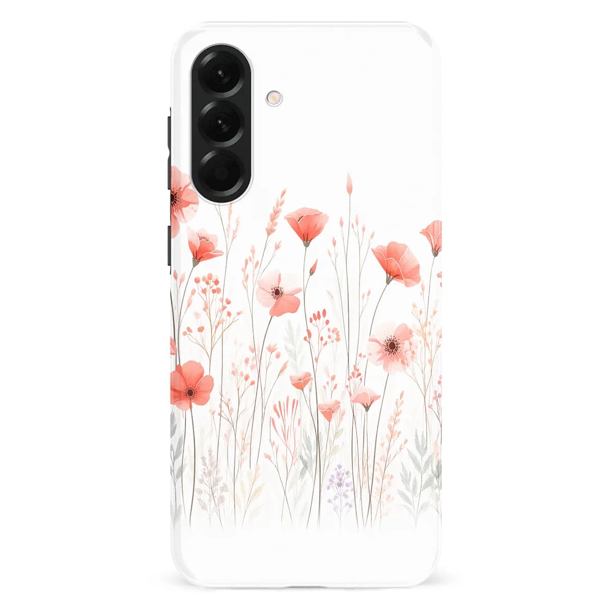 Watercolor Flowers - Blush Border - /Red/Multicolor for Galaxy A56