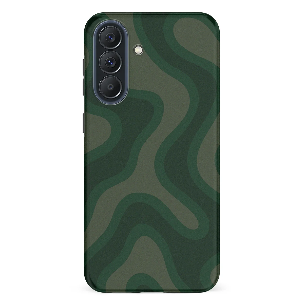 Curvy Lines - Evergreen Drift - Green case for Galaxy A57 - Image 1