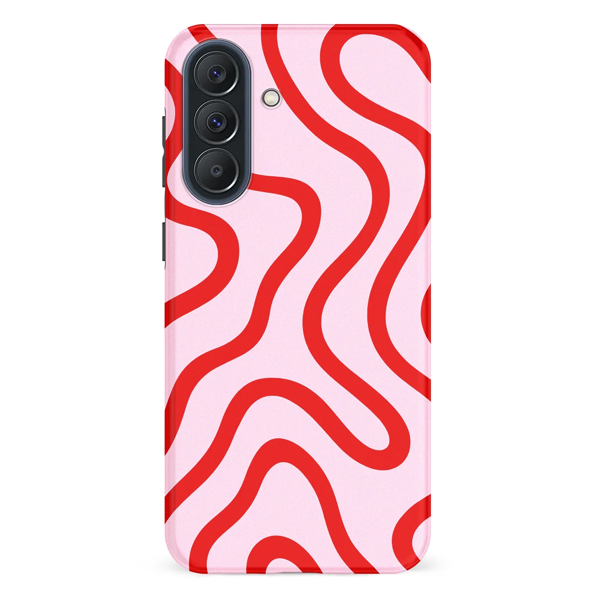 Curvy Lines - Lolly Loop - Pink/Red case for Galaxy A57 - Image 1