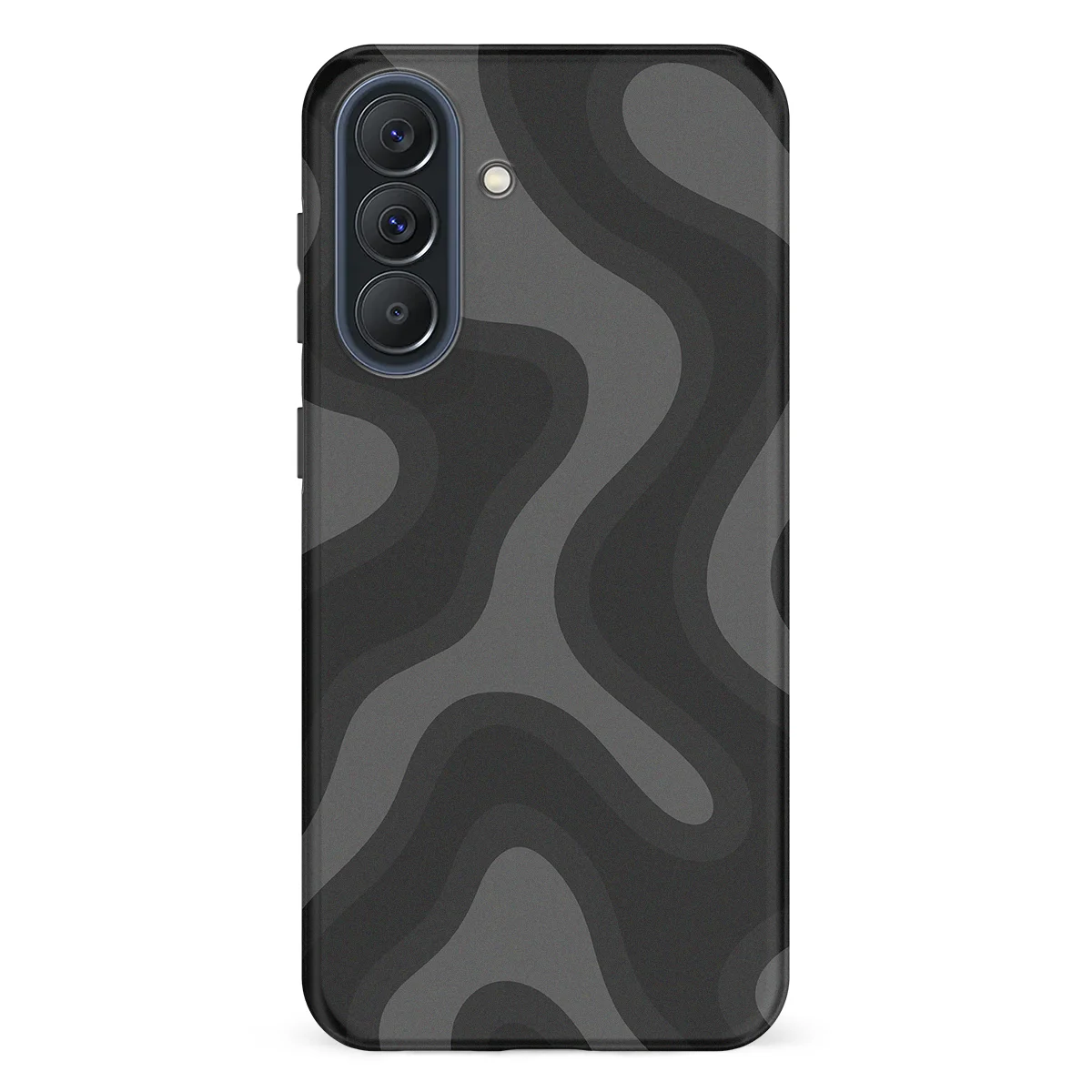Curvy Lines - Onyx Flow - Black/Grey case for Galaxy A57 - Image 1
