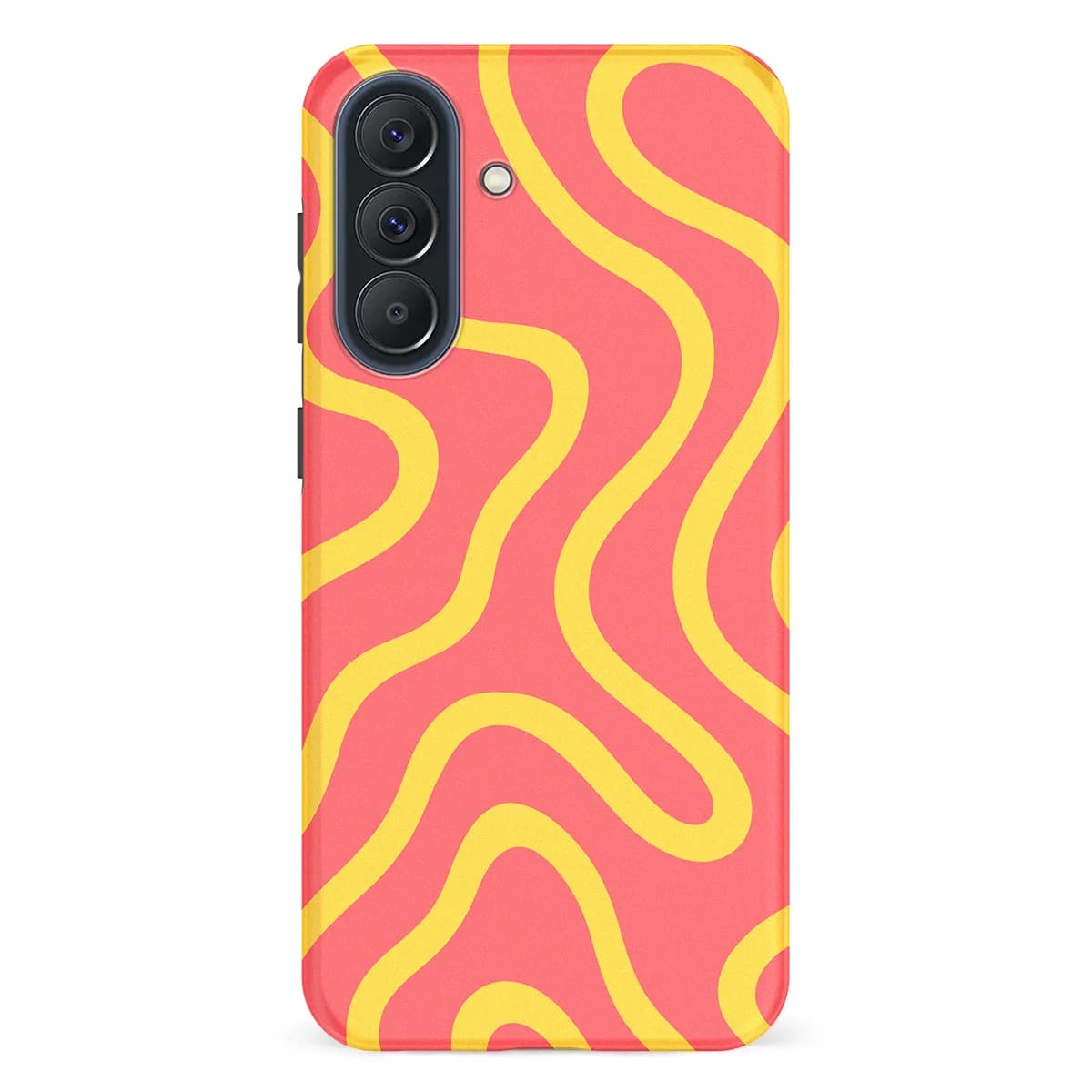 Curvy Lines - Sunburst Drift - Pink/Yellow for Galaxy A57