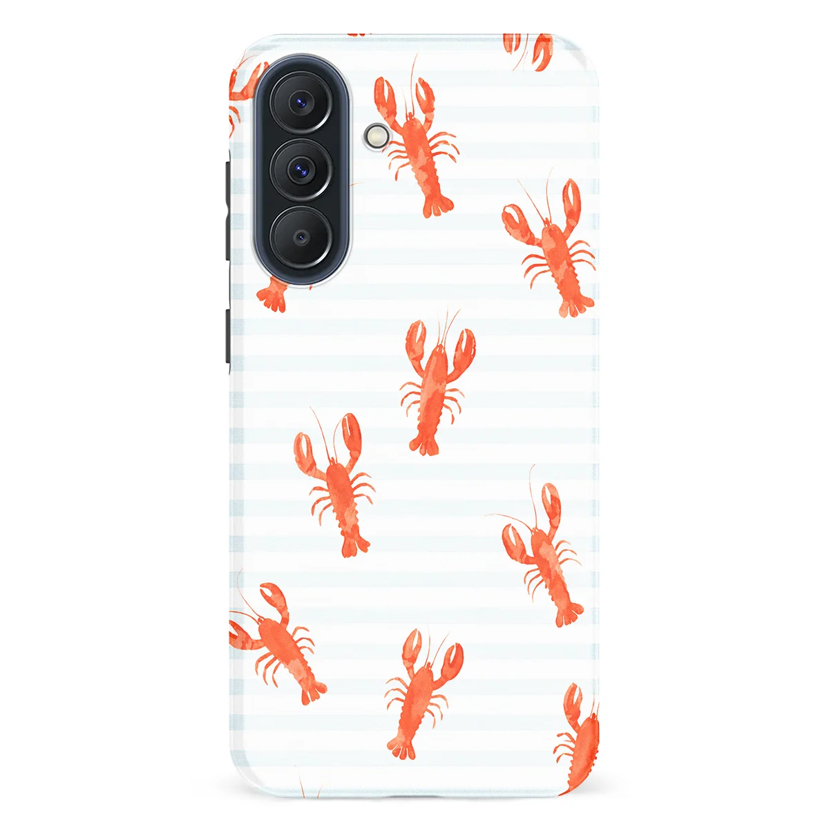 Happy Stripes - Lobster Lanes - Blue/Red/Multicolor case for Galaxy A57 - Image 1