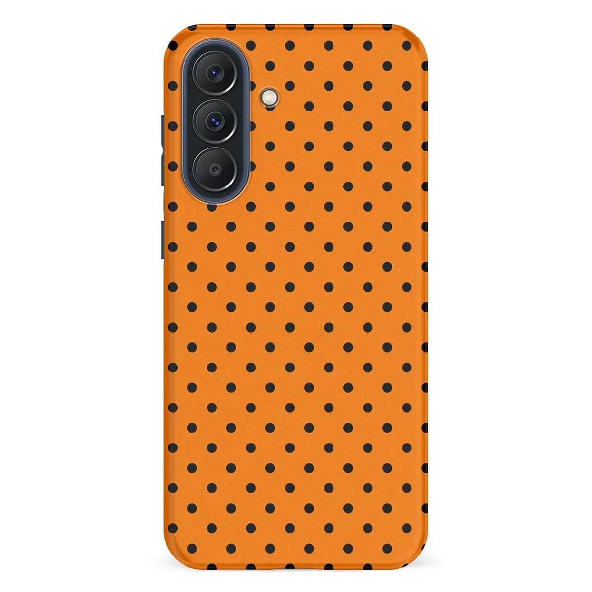 Polka Dots - Pumpkin Dots - Orange/Black for Galaxy A57