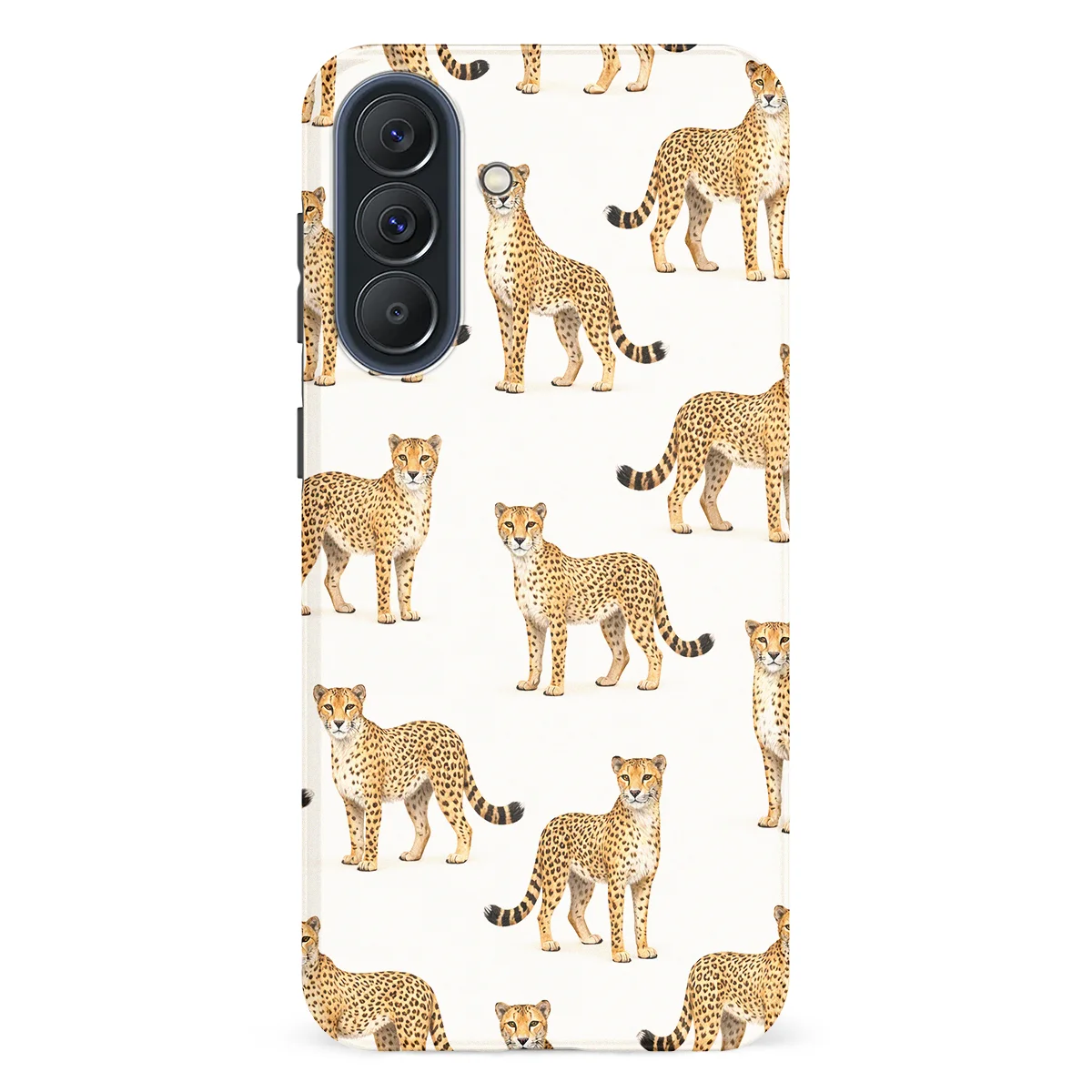 Safari - Cheetah - White/Yellow case for Galaxy A57 - Image 1