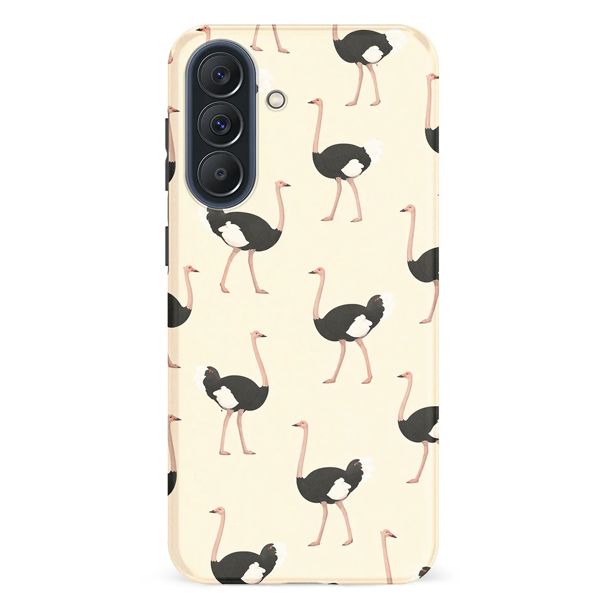 Safari - Struisvogel - White/Black case for Galaxy A57 - Image 1
