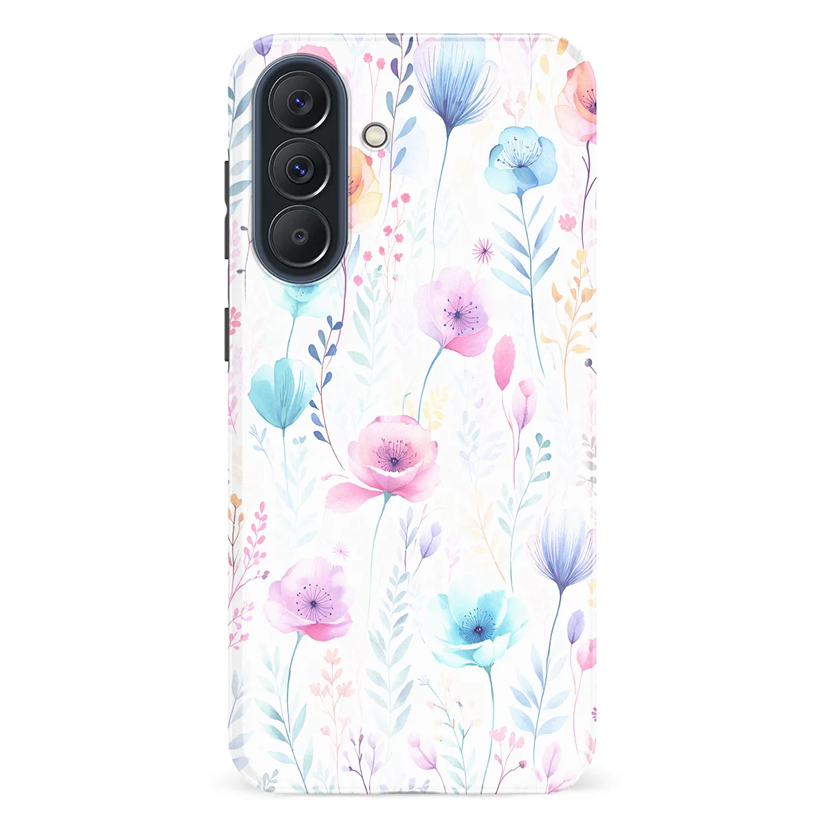 Watercolor Flowers - Blooming Dream - Blue/Purple/Multicolor case for Galaxy A57 - Image 1