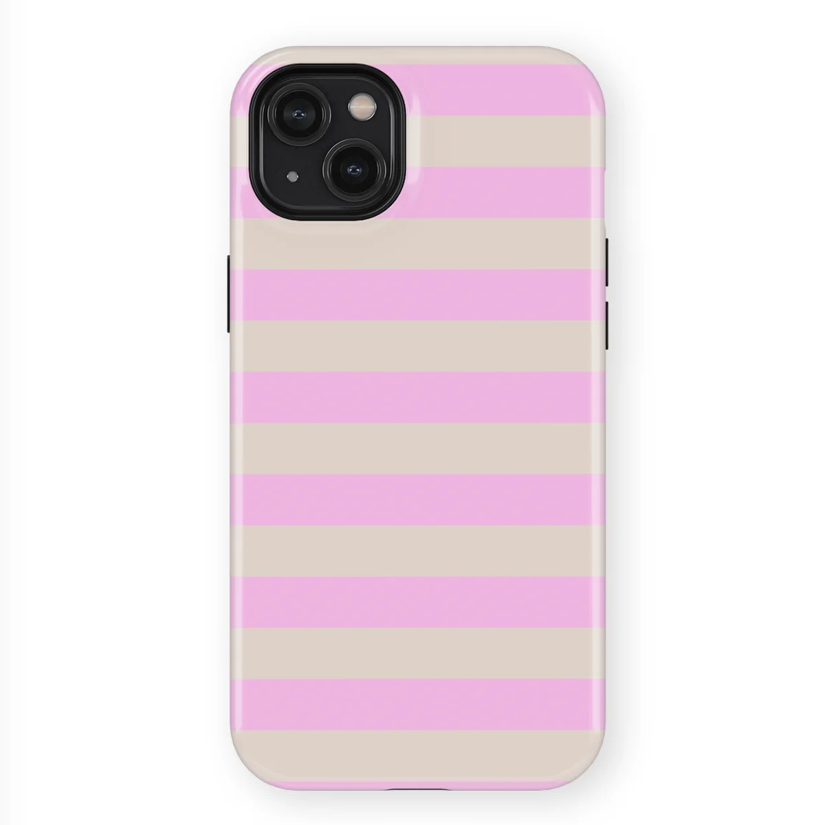 Studio Stripes - Blush Stone - Pink/Grey/Multicolor case for iPhone 14 Plus - Image 1