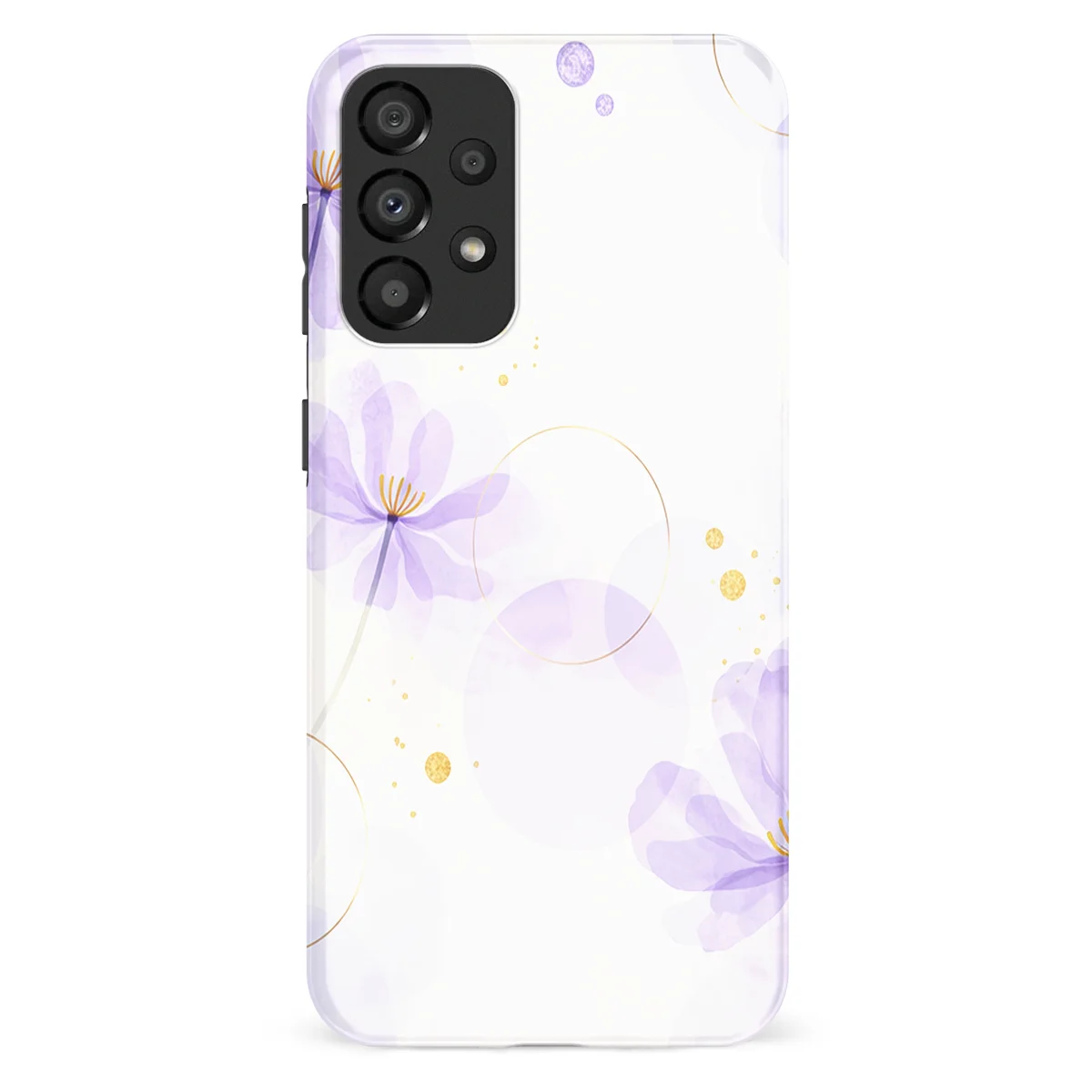 Bloom Collection - Lavender Petals - Purple/Multicolor case for Galaxy A33 - Image 1