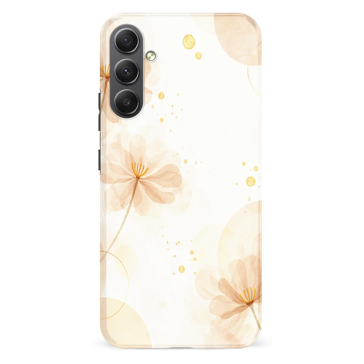 Bloom Collection - Golden Blush - Beige/White/Multicolor case for Galaxy A34 - Image 1