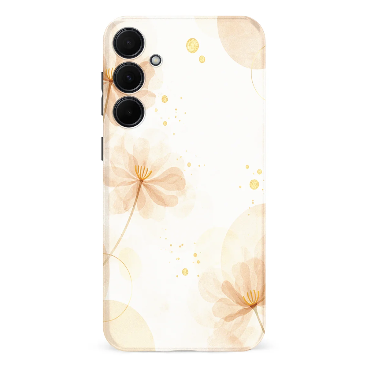 Bloom Collection - Golden Blush - Beige/White/Multicolor case for Galaxy A35 - Image 1