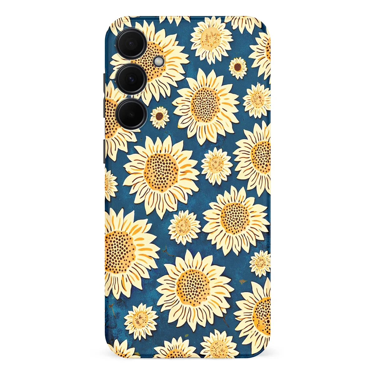 Bloom Collection - Sunflower Sky - Blue/Yellow/Multicolor case for Galaxy A35 - Image 1
