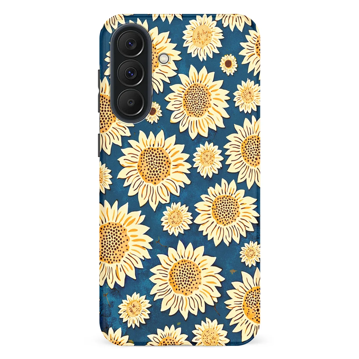 Bloom Collection - Sunflower Sky - Blue/Yellow/Multicolor case for Galaxy A37 - Image 1