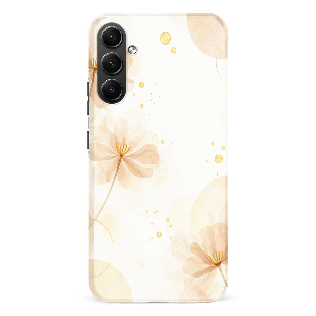 Bloom Collection - Golden Blush - Beige/White/Multicolor case for Galaxy A54 - Image 1