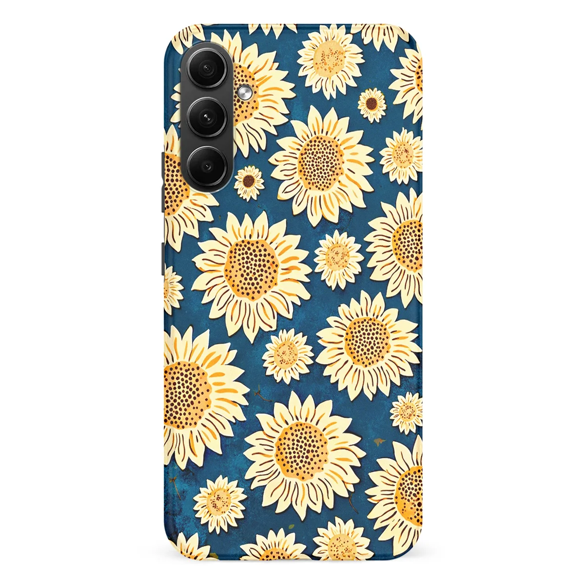 Bloom Collection - Sunflower Sky - Blue/Yellow/Multicolor case for Galaxy A54 - Image 1