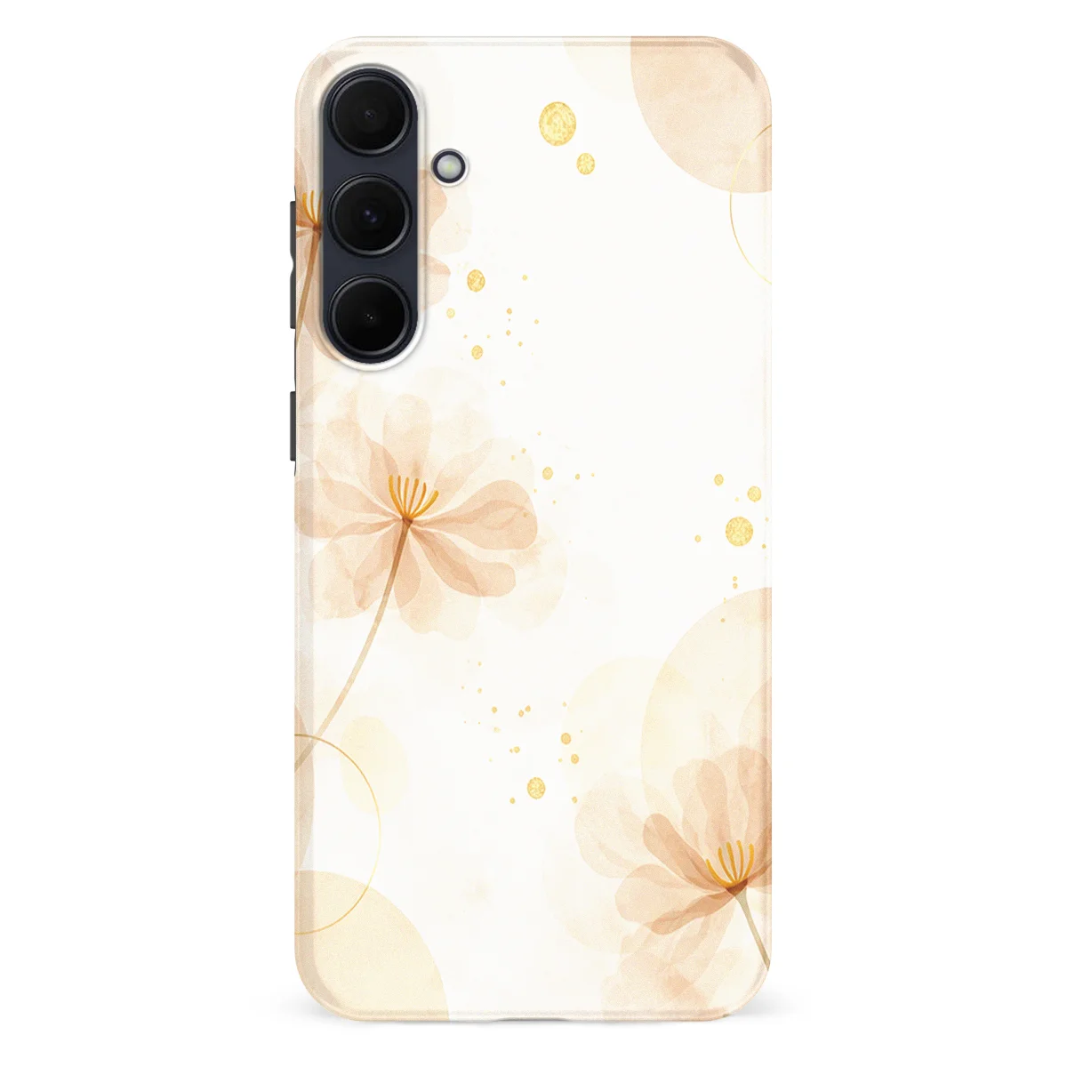Bloom Collection - Golden Blush - Beige/White/Multicolor case for Galaxy A55 - Image 1