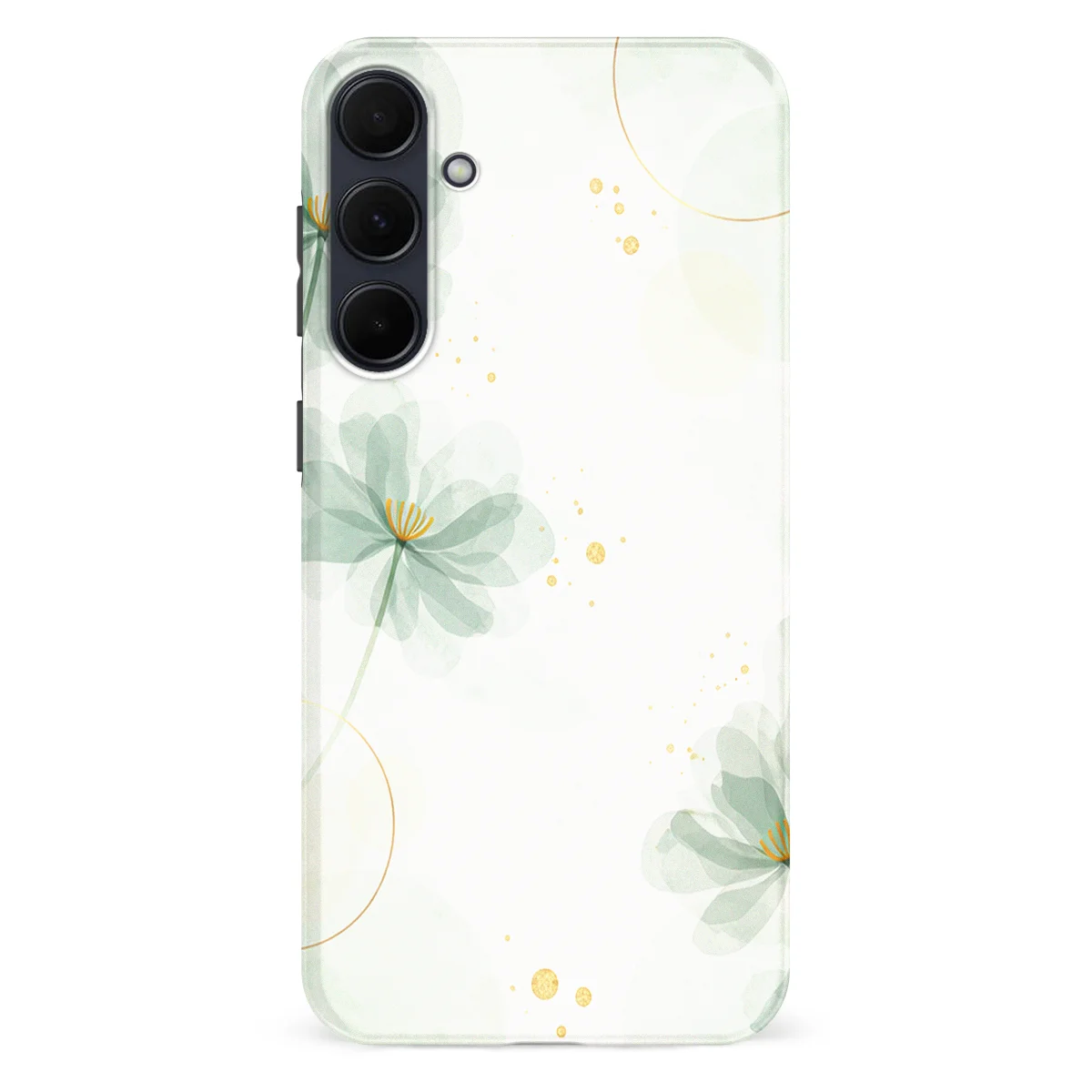 Bloom Collection - Soft Sage Floral - Green/White/Multicolor case for Galaxy A55 - Image 1
