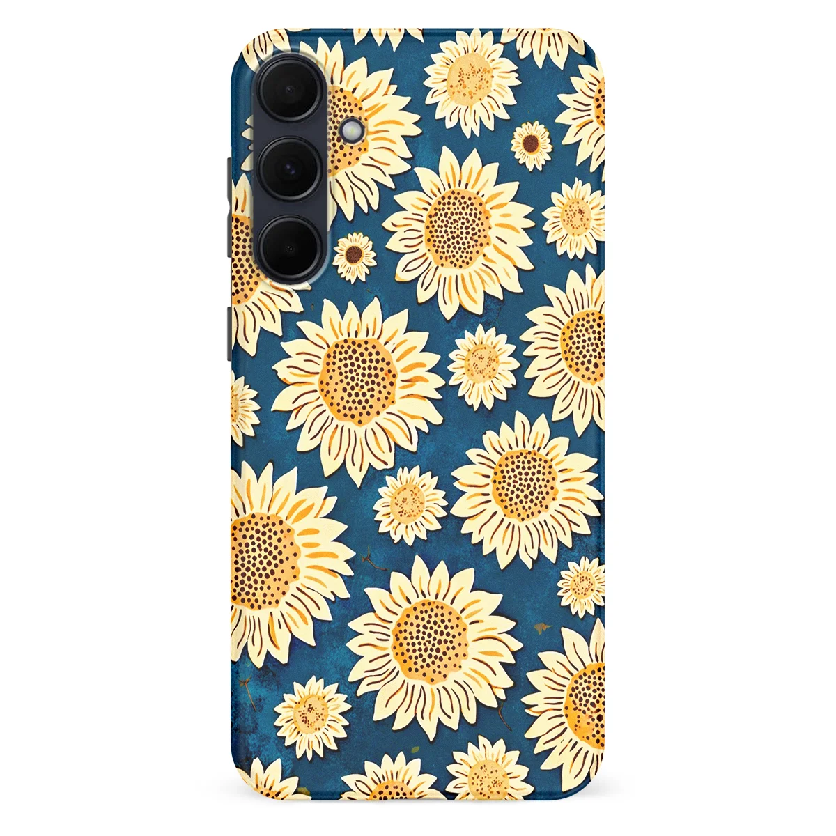 Bloom Collection - Sunflower Sky - Blue/Yellow/Multicolor case for Galaxy A55 - Image 1