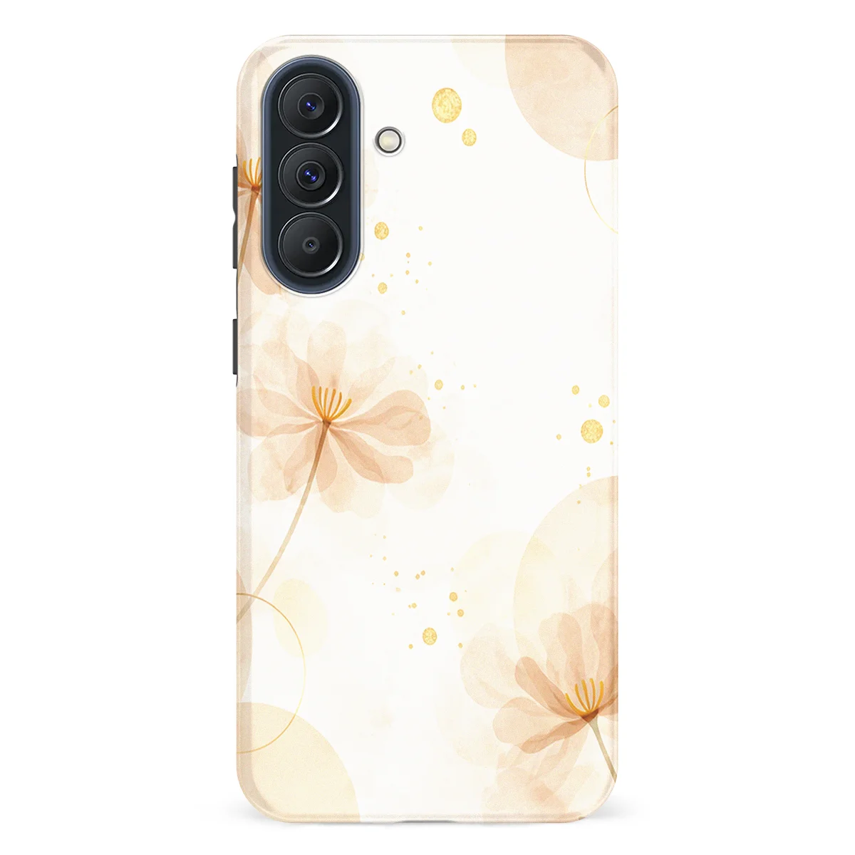 Bloom Collection - Golden Blush - Beige/White/Multicolor case for Galaxy A57 - Image 1