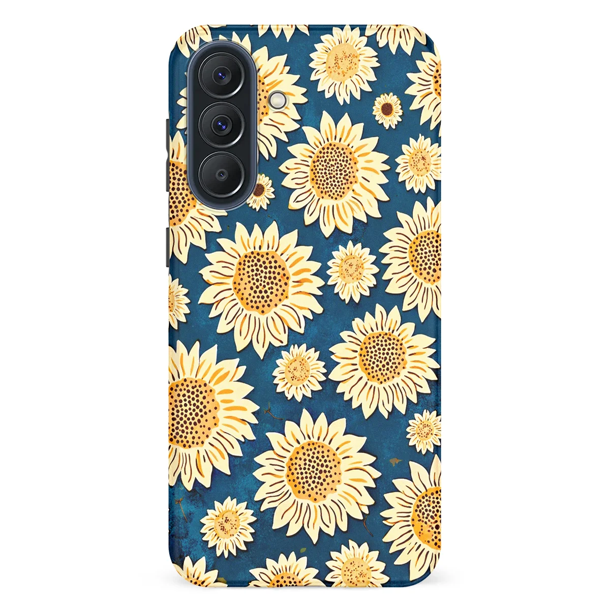 Bloom Collection - Sunflower Sky - Blue/Yellow/Multicolor case for Galaxy A57 - Image 1