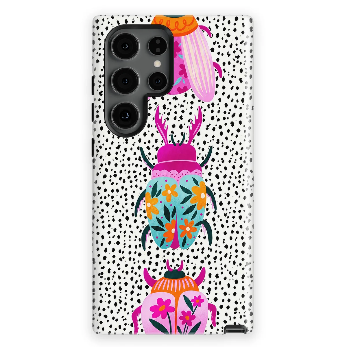 Bugs Life - Beetle Bloom - Black/White/Multicolor case for Galaxy S24 Ultra - Image 1