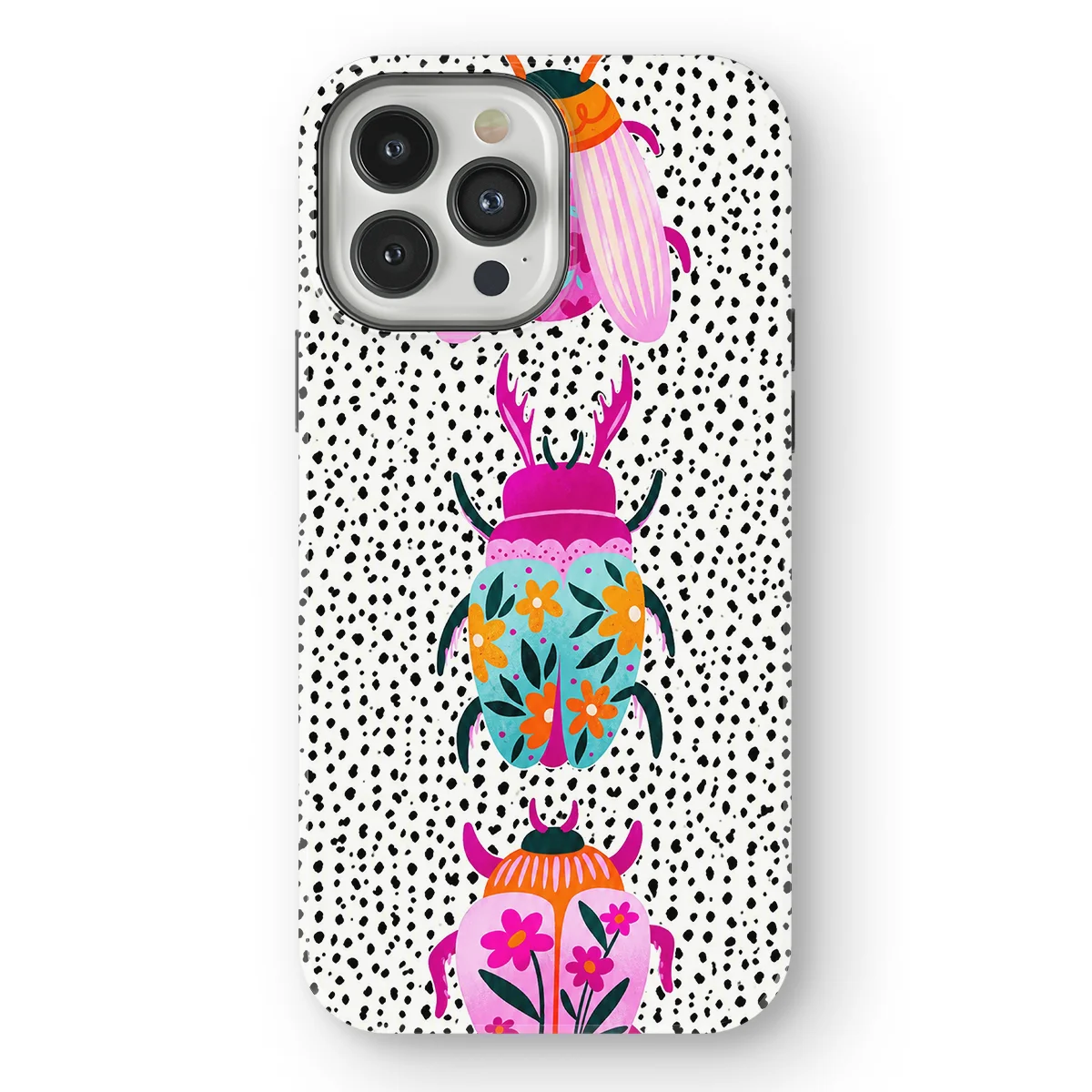 Bugs Life - Beetle Bloom - Black/White/Multicolor case for iPhone 13 Pro Max - Image 1