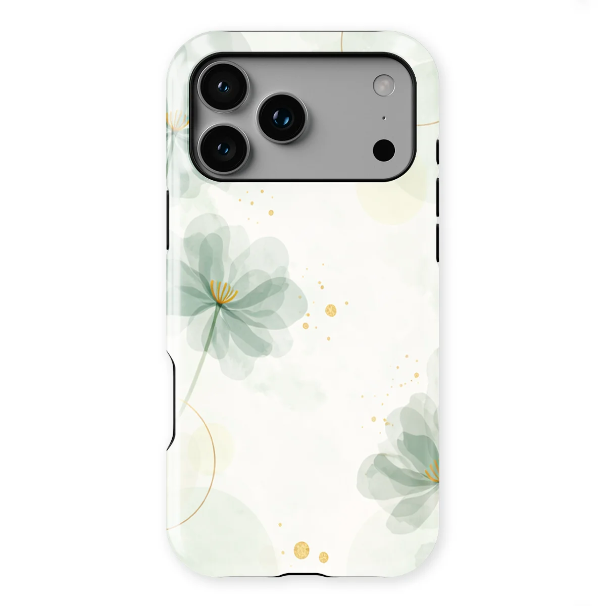 Bloom Collection - Soft Sage Floral - Green/White/Multicolor for iPhone 17 Pro Max