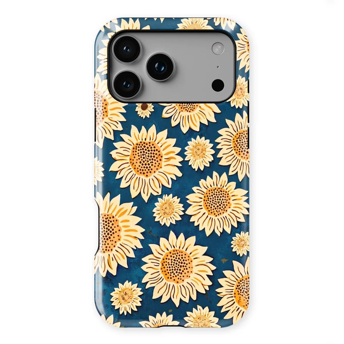 Bloom Collection - Sunflower Sky - Blue/Yellow/Multicolor for iPhone 17 Pro Max
