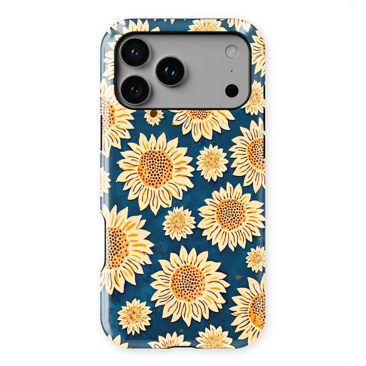Bloom Collection - Sunflower Sky - Blue/Yellow/Multicolor case for iPhone 17 Pro Max - Image 1