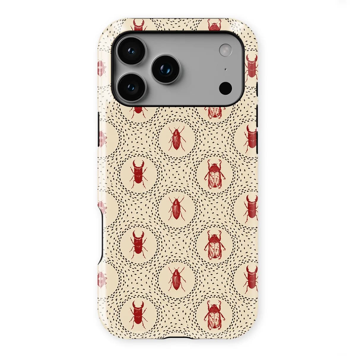 Bugs Life - Beetle Orbit - Beige/Black/Red/Multicolor for iPhone 17 Pro Max