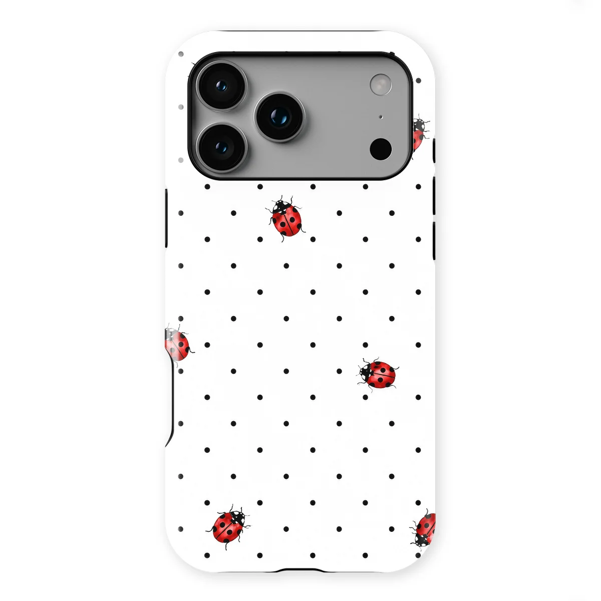 Bugs Life - Ladybug Dots - Red/Black/White/Multicolor for iPhone 17 Pro Max