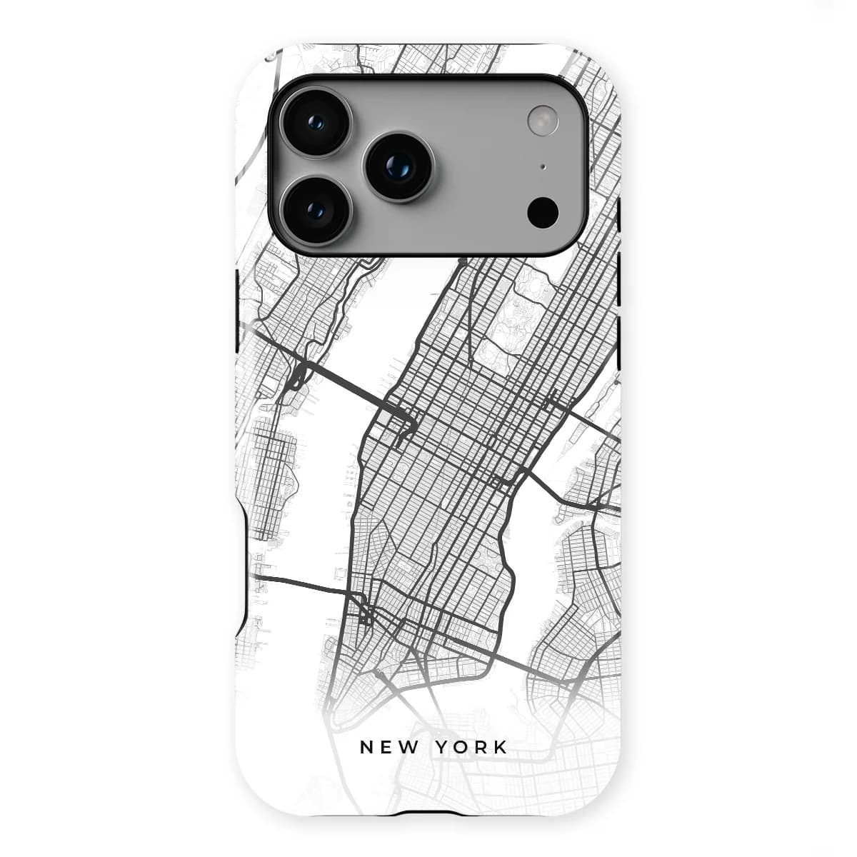 City Maps - New York - Black/White for iPhone 17 Pro Max